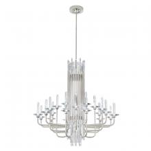  S5724-18O - Calliope 24 Light 120-277V Chandelier in Black with Clear Optic Crystal